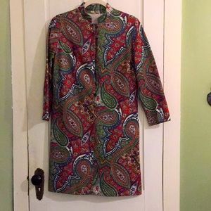 Groovy Vintage 60s-70s Paisley Dress